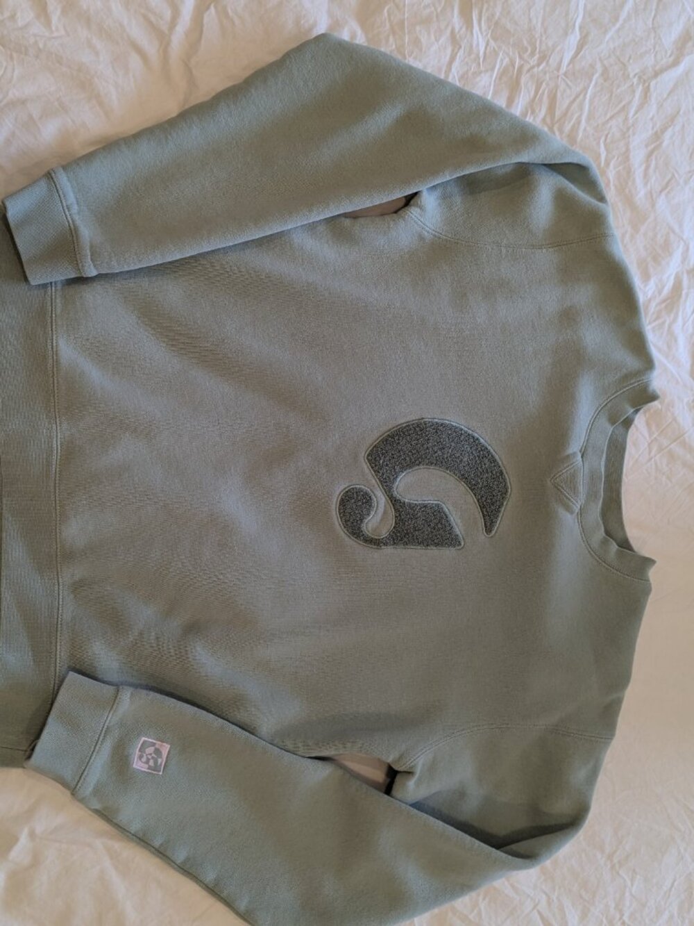 Glossier Crewneck Sweatshirt Sage Green Size S
